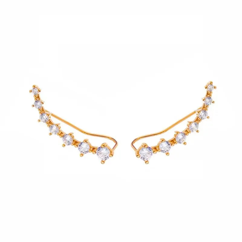 925 Silver Needle Korean Fashion Zircon Geometric Earrings For Women Jewelry 2025 Trending Luxury Crystal Cross Stud Earrings