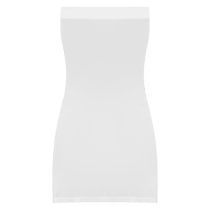 Sexy Women Oil Glossy Sheer Bodycon Dress Females See Through Strapless Pencil Dress Smooth Tight Mini Dress Clubwear