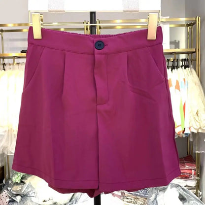 2-Piece Set of Jacket with Shorts for Women, Casual Suit, Age-Reducing, Best Street Set, Korean Version, Summer, 2025