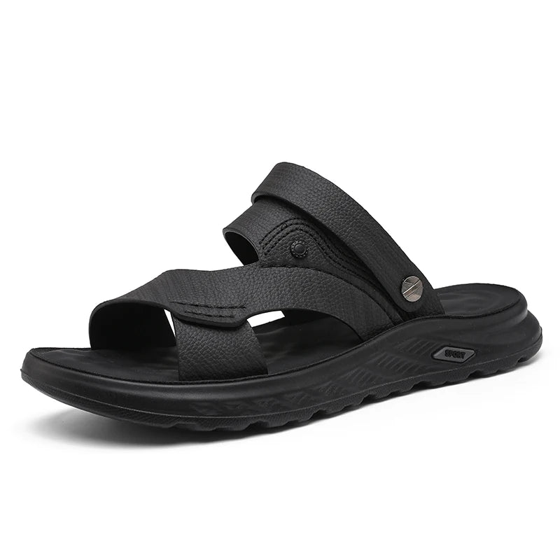 Sandals men with soft soles breathable waterproof anti slip wear-resistant suitable both summer casual wear breathable men shoes