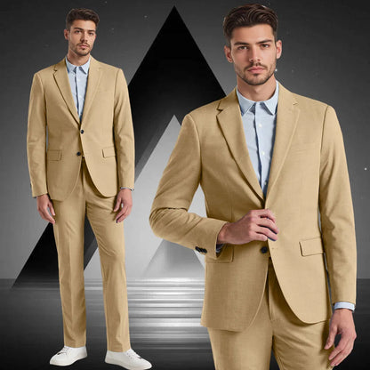 Linen Customized suit men's 2 piece suit Suit jacket Suit Pants business casual Blazer man top man clothes