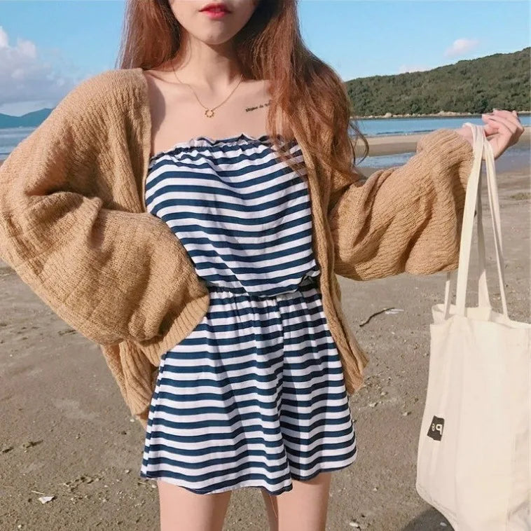 Knitted Cardigan women plus size Summer cardigan Sweater women Loose Hollow coat kardigan Sweter Cardigans korean top