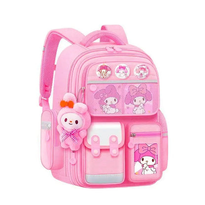 Cartoon kuromi My melody Cinnamoroll kawaii children's schoolbag student burden-reducing large-capacity backpack school supplies