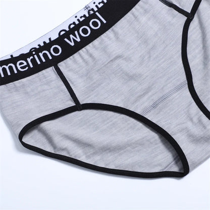 Women's 100% Merino Wool Bikini Brief Merino Underwear Lightweight Briefs Women Sports Active Panties Soft Breathable Anti-Odor