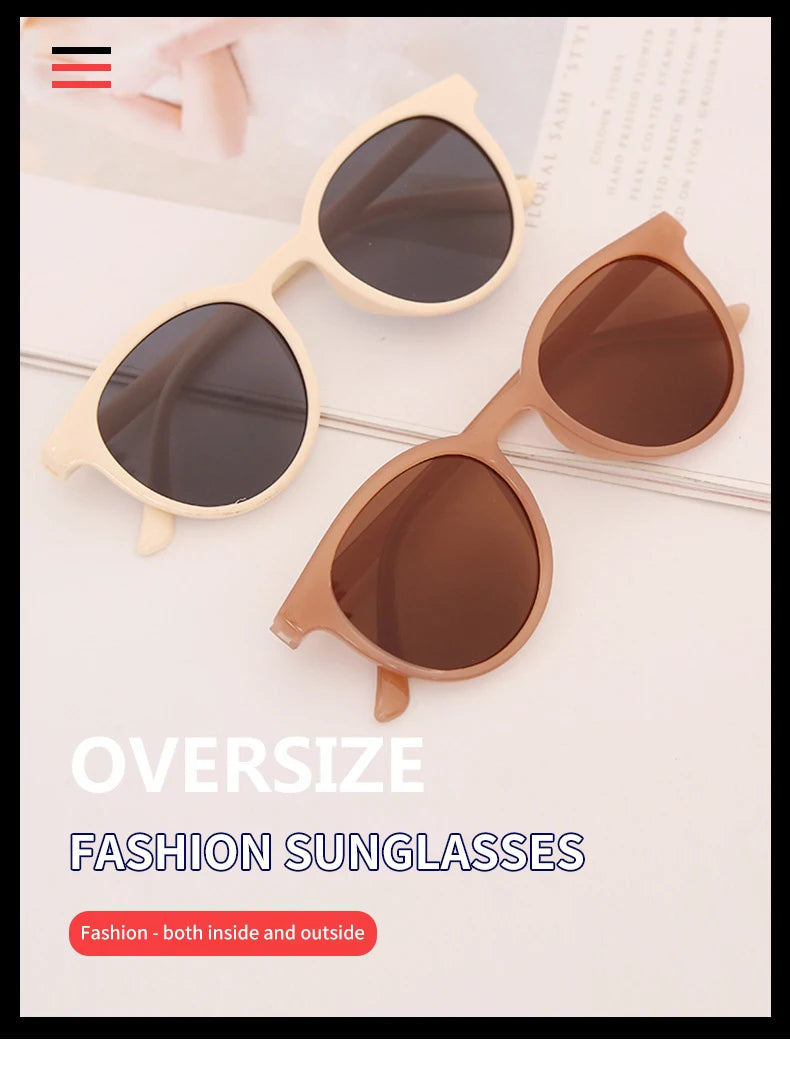 2022 Sunglasses for Women Men Retro Round Full Frame Sun Glasses Female Brand Design Fashion Oversized Shades Eyewear UV400