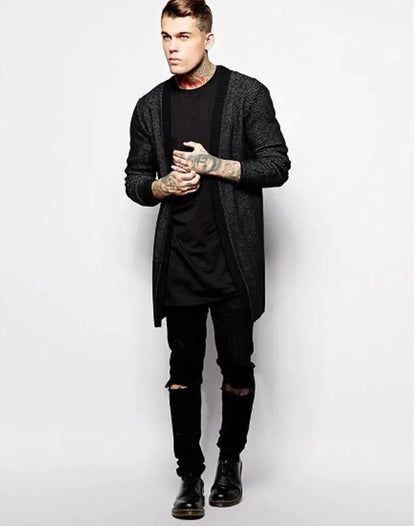 2025 Brand Men's Cotton Clothing White Long T Shirt Hip Hop Men T-Shirt Extra Long Length Man Tops Tee Long Line Tshirt For Male