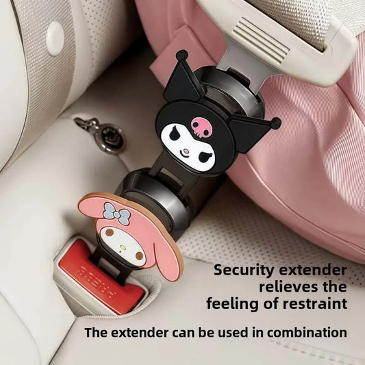 Sanrio Car Seat Belt Limiter Catch kuromi My melody Cartoon Cartoon Car Accessories Children Seat Belt Extension Fixer Wholesale