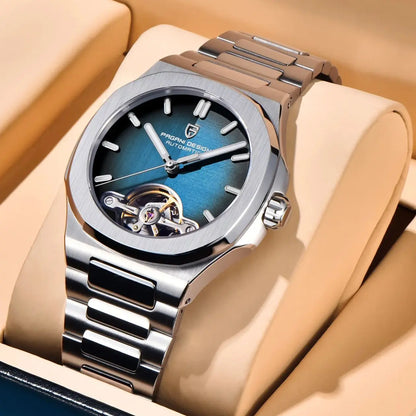 PAGANI DESIGN 2025 New Skeleton Tourbillon Men's Mechanical Watches Top Luxury Automatic Watch For Men Sporty elegant Wristwatch