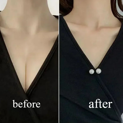 1/12Pcs Pearl Non-slip Safety Pins Dress Brooch Decoration Dress Waist Fastening Pins Collar Adjustment Scarf Buckle Jewelry