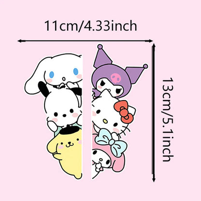Sanrio Hello Kitty Car Sticker Car Handle Protective Film 3D Cute Car Door Stickers Waterproof Vinyl Decal Car Accessories Decor