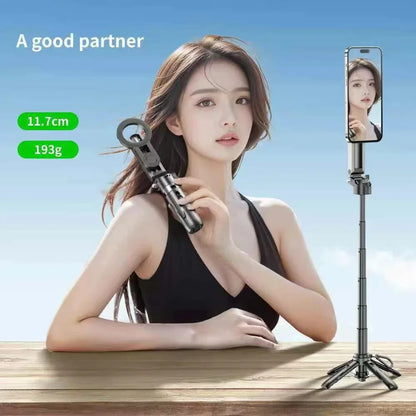 Magesafe Phone Grip Tripod Selfie Stick Magnetic Phone Tripod Wireless Bluetooth With Remote For iPhone Android Universal All