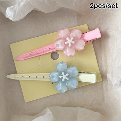 2/3/7pc Sanrio Hello Kitty Hairpin Pin Anime Cartoon Kuromi Cinnamoroll My Melody Barrettes Kawaii Hair Accessories Holiday Gift