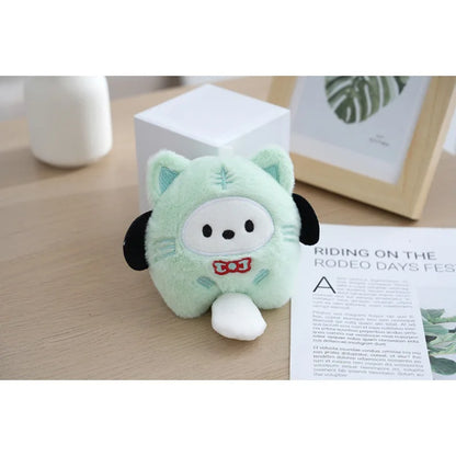 10pcs/lot Kuromi Plush Animal Keychain Little Tiger Kuromi My Melody Cinnamoroll Plush Toy Pendant Pom Pom Purin Cute lmage Doll