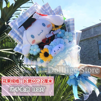 Sanrio Star Kirby Plush Cartoon Doll Bouquet Kirby Stuffed Doll Friend Graduation Birthday Valentine'S Day Photo Creative Gift
