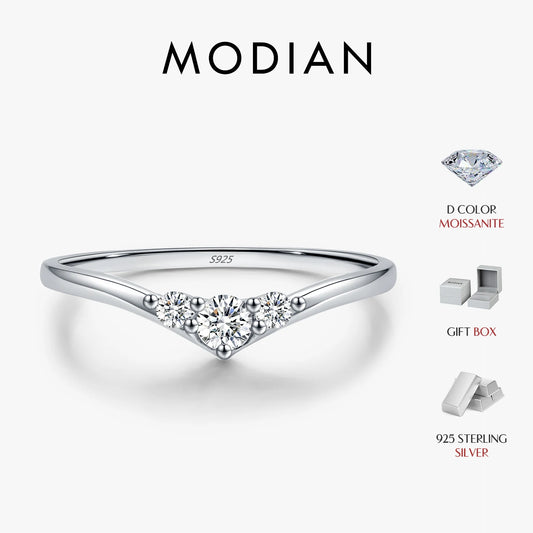 MODIAN シンプルエタニティモアサナイトリング 925スターリングシルバー 輝くシンプル細身ウェディングバンドリング レディースファインジュエリーギフト