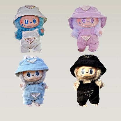 17cm ミニぬいぐるみ服 韓国Kpop Exo Labubu I II アイドルドール用 パーティー用座りパンツ 衣装アクセサリー ギフト