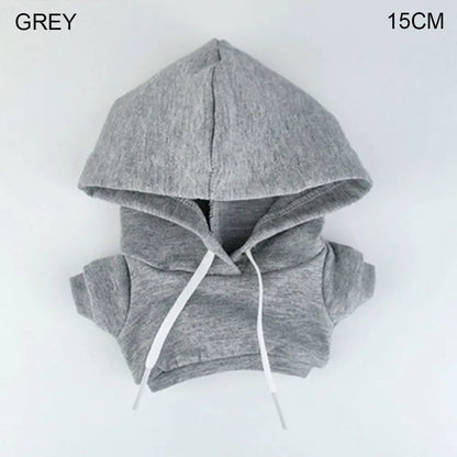 10/15cm/20cm コットンドール用ハンドメイドファッション服パーカー、1/12 BJDドール用スウェットシャツ衣装、1/11 1/12 OB11用トップス