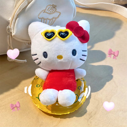 アニメ Sanrio カートゥーン キーチェーン ハローキティ ぬいぐるみ ペンダント キーリング チャーム バックパック 車用デコ バッグアクセサリー 女の子向けギフト おもちゃ