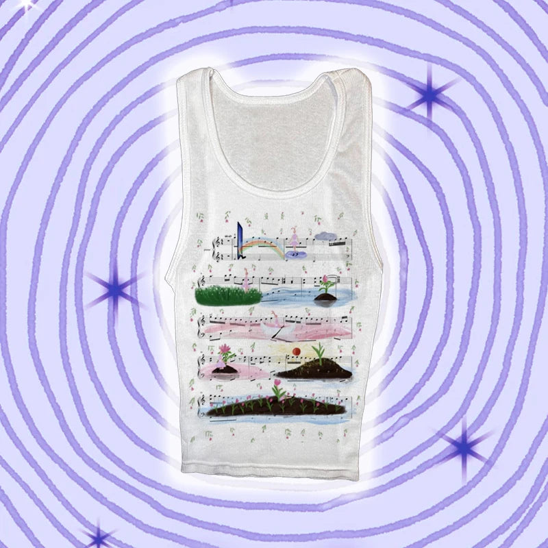 Y2k anime Streetwear O-neck 90s Text Printing Tops Women Harajuku Clothes Simple Vintage Crop Tee Aesthetic emo Casual T-shirt