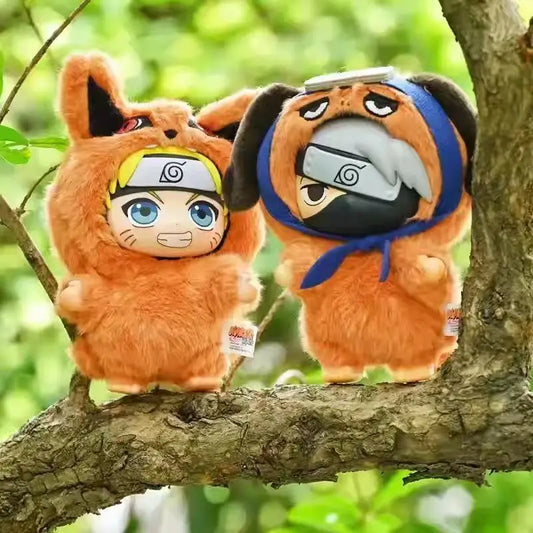 In Stock TOP TOY Naruto EAKI Cute Beast Party Sasuke Vinyl Cute Plush Blind Box Figure Pendant Gift