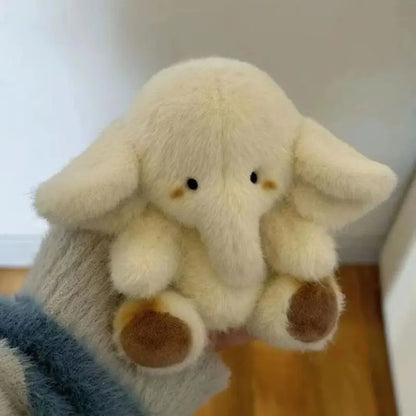 愛らしい大きな耳の赤ちゃん象のぬいぐるみ1個、柔らかいポリエステルのふわふわ象人形ペンダント、誕生日プレゼントに最適