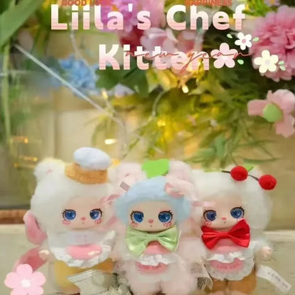 New Blind Box Lilia'S Chef Kitten Series Cute Cat Plush Toys Desktop Decoration Ornaments Bags Pendants Mysterious Surprise Gift