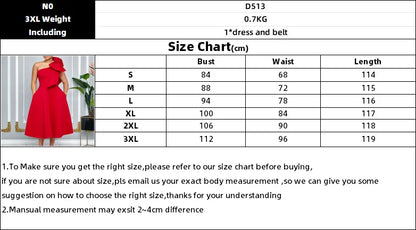 French One Shoulder A Line Pleated Birthday Party Dresses Women Bow Sleeveless Belt Large Skirt Elegant Women's Party Dress