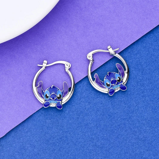 Disney Cartoon Creative Ear Ring Stitch Anime Figure Earrings Gift Set for Best Friends Earring Accessories Jewelry Gifts