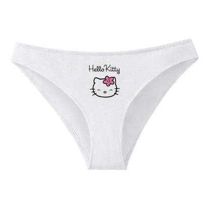 Hello Kitty Pure Cotton Triangle Pants Child Kawaii Pattern Underpants Kuromi Black White Daily Clothes Shorts Birthday Gift