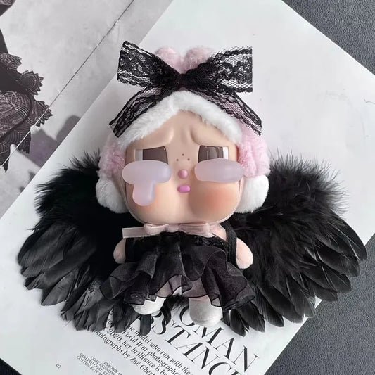 POP MART Labubu clothes caybaby suits black and white angel wing suit wholesale no dolls only baby clothes