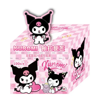 Kuromi Pull Tab Sticky Notes Cute Cartoon Memo Pads With Strong Adhesive Kawaii Stationery For Journal Planner School Supplies