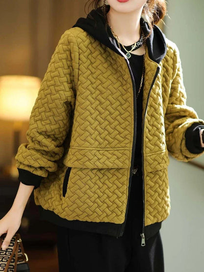 New Autumn Winter Women's Jackets Hooded Jacket Cardigan Coats Luxury Designer Wear Korean Fashion Tops Loose