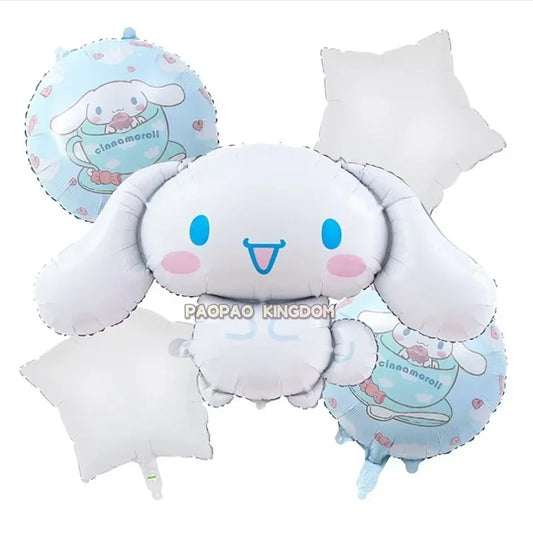 Cinnamoroll Kuromi My Melody Anime Kawaii Balloon Baby Shower Party Decoration Metallic Birthday Arrangement Helium Balloons