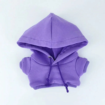 10/15cm/20cm コットンドール用ハンドメイドファッション服パーカー、1/12 BJDドール用スウェットシャツ衣装、1/11 1/12 OB11用トップス