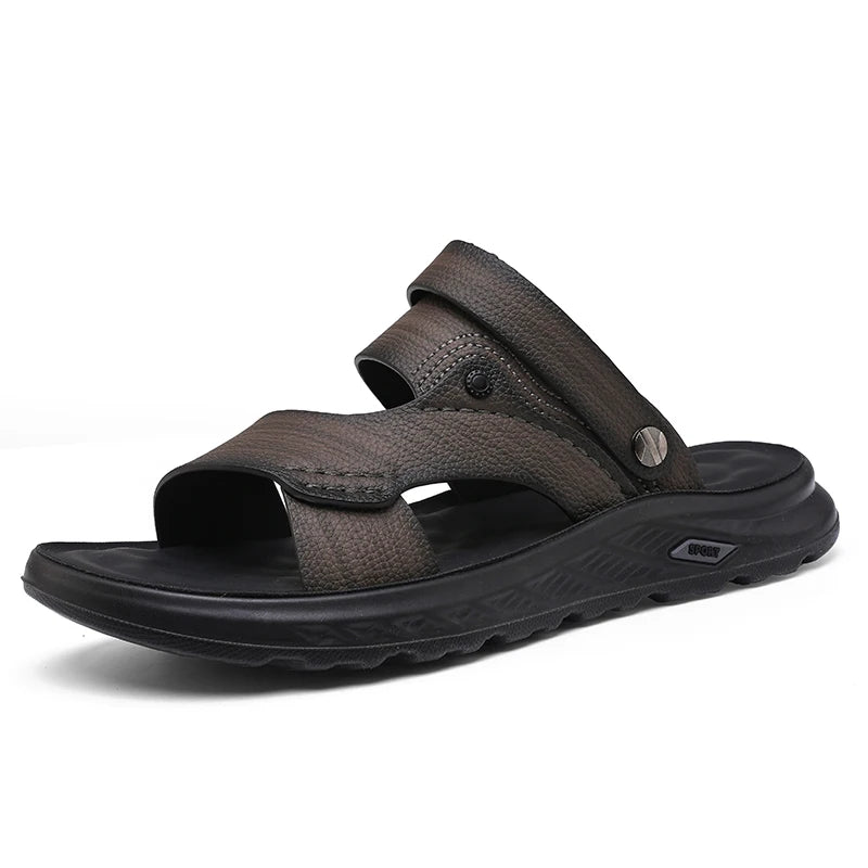 Sandals men with soft soles breathable waterproof anti slip wear-resistant suitable both summer casual wear breathable men shoes