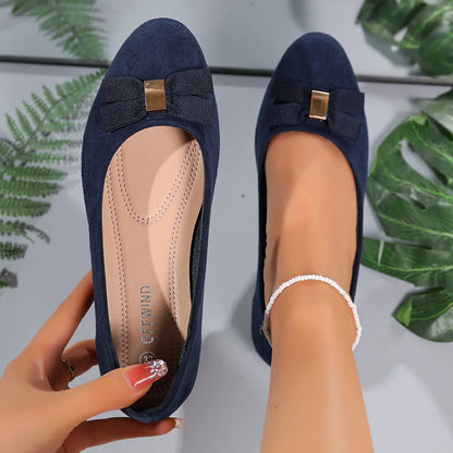 Women's ballet flats - beige, shallow mouth with woven decorative upper, comfortable, suitable for daily casual wear, princess-s