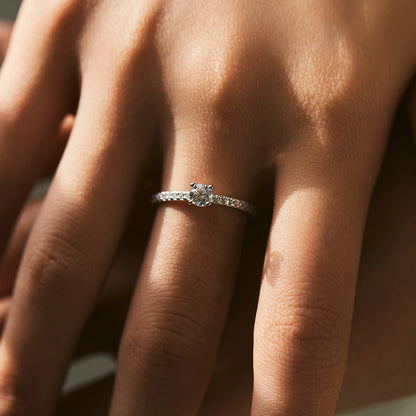 MODIAN D Color Moissanite Ring Delicate Square 925 Sterling Silver Lab Diamond Ring For Women Wedding Statement Jewelry