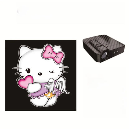 Hello Kitty Car Welcome Light High Definition Projector Hd Ambient Light Induction Open The Door Safety Signal Lamp Decoration