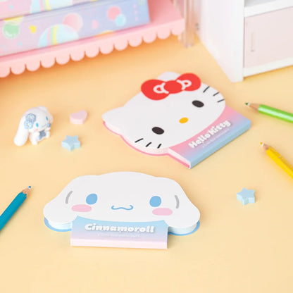 Cute Sanrio Cartoon Hello Kitty Kuromi Alien Memo Pad Notebook Kawaii My Melody Student Office Message Memo Stationery Supplies