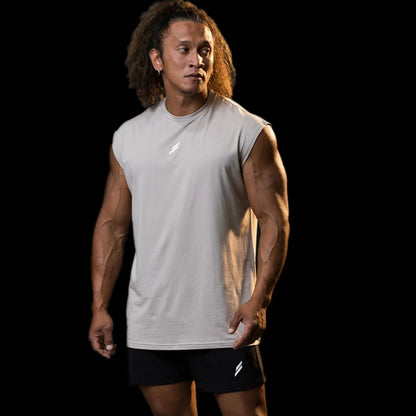 新作 夏 フィットネス スポーツ タンクトップ メンズ 通気性 ゆったり メッシュ トレーニング ノースリーブ Tシャツ 速乾 ベスト 男性 フィットネスウェア