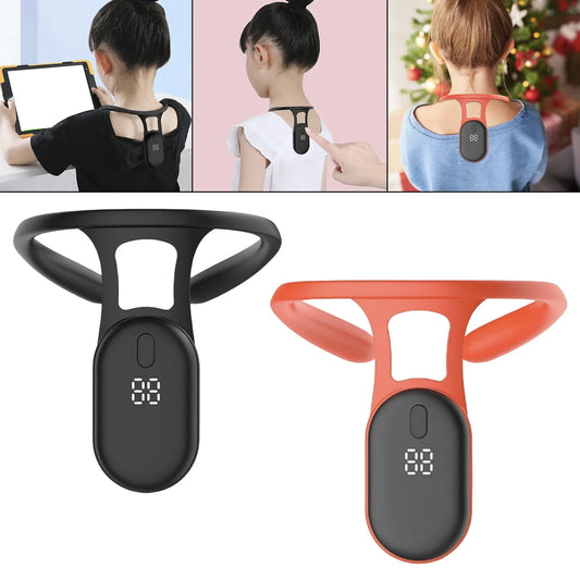 スマート姿勢矯正器 マイクロ振動姿勢トレーニングリマインダーセンサー 背中姿勢 首こり矯正器 大人 子供用