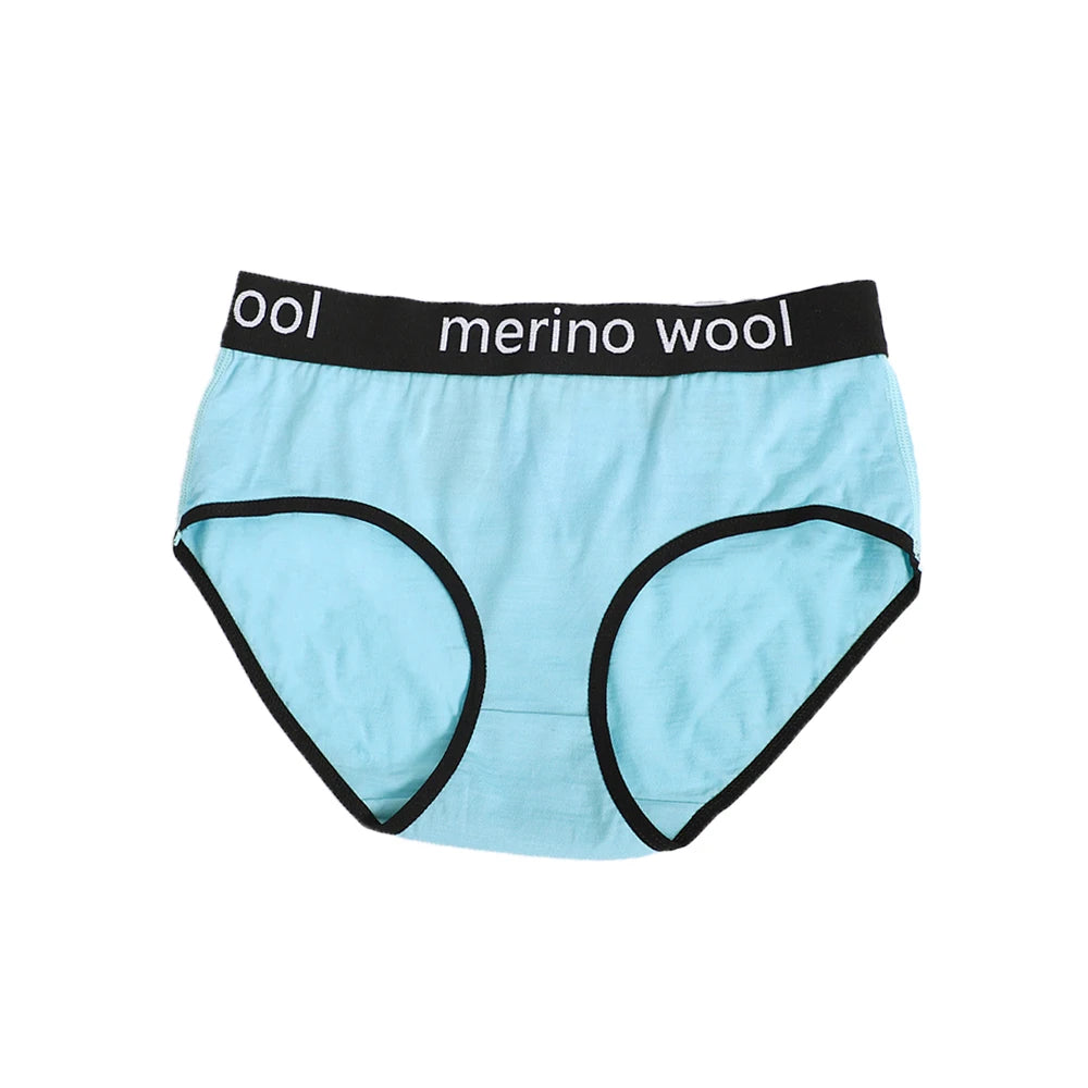 Women's 100% Merino Wool Bikini Brief Merino Underwear Lightweight Briefs Women Sports Active Panties Soft Breathable Anti-Odor