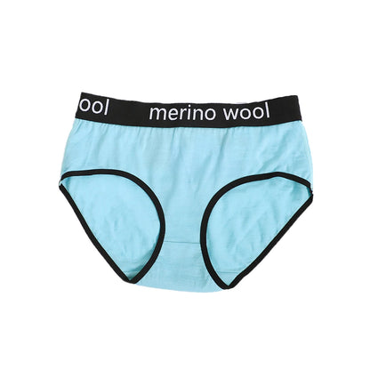 Women's 100% Merino Wool Bikini Brief Merino Underwear Lightweight Briefs Women Sports Active Panties Soft Breathable Anti-Odor