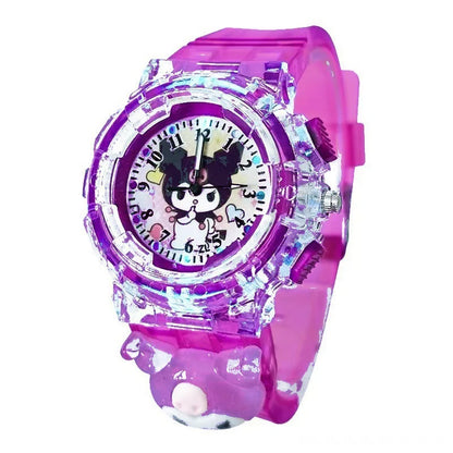 Cartoon Sanrio Kawaii Anime LED Watch Cute Kuromi Melody Pudding Dog Birthday Gifts And Christmas Thanksgiving Gift Toys New