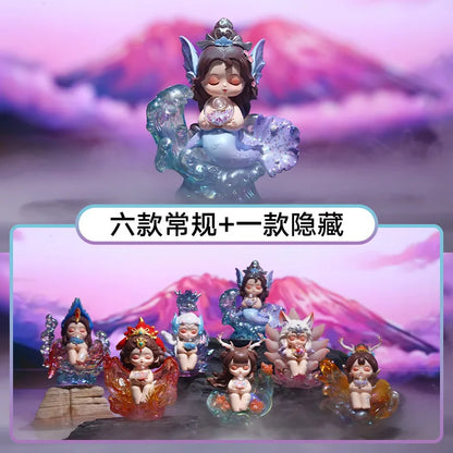 Surprise Box Sleepwalking Mountain And Sea Spirit Beast Blind Box Chinese Style Luminous Doll Desktop Ornament Birthday Gifts