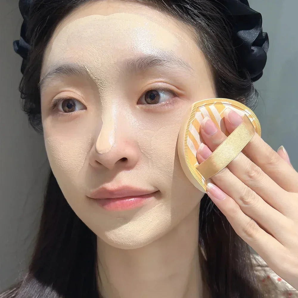 超厚手コスメパフ ラージサイズ コンシーラーファンデーションスポンジクッション ウェット・ドライ兼用 フェイスビューティーメイクアップパフツール XL