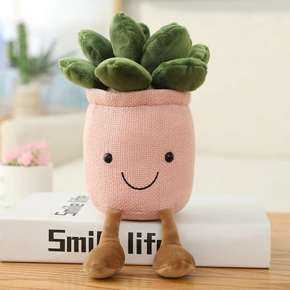 25cm シミュレーション 漫画 プラントポットシリーズ ぬいぐるみ 多肉植物 チューリップ ユリ ぬいぐるみ おもちゃ ホームデコレーション リビングルーム 寝室 女の子へのギフト