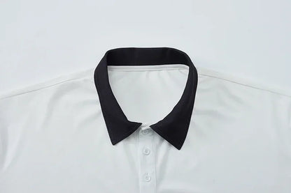 ストライプ柄ポロシャツ メンズ プラスサイズ 1XL-7XL 110-175kg 半袖ポロTシャツ ゆったりポロシャツ オーバーサイズトップス 大きいサイズ メンズ服