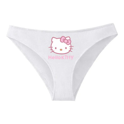 Hello Kitty Pure Cotton Triangle Pants Child Kawaii Pattern Underpants Kuromi Black White Daily Clothes Shorts Birthday Gift