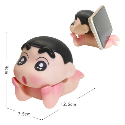 Take Bath Zaemon クレヨンしんちゃん おしり丸出し 目を開けて スマホスタンド デスクトップフィギュア オーナメント ギフト ドール 車用飾り